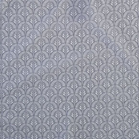 Limited Semi-Sheer Gray Print V-neck 3/4 Sleeve Pullover Blouse - Picture 11 of 12